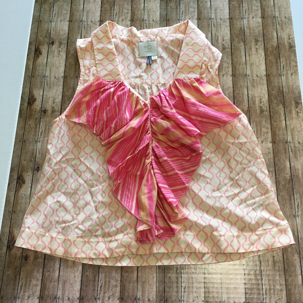Anthropologie HD in Paris Blip Bands top sz 6 EUC